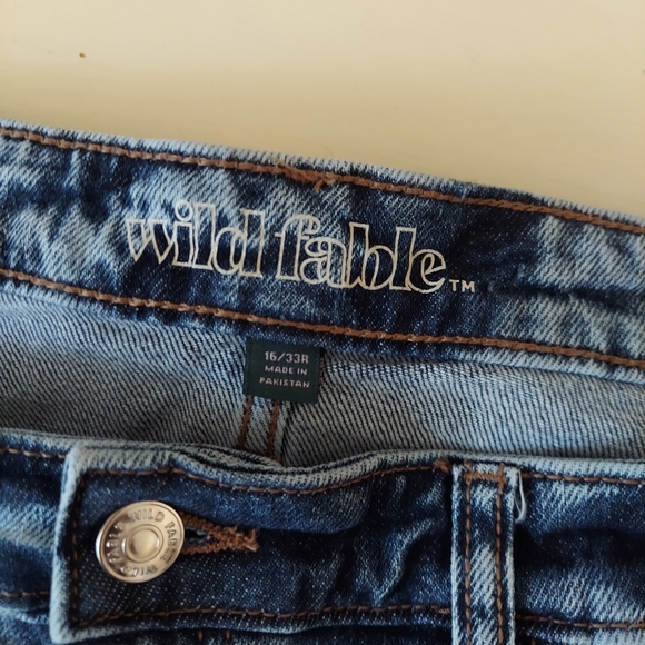 3/$15 Wild Fable acid wash high waist denim jean shorts cuffed 16 / 33 - Picture 5 of 9